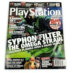 PlayStation Magazine Syphon Filter 04' Issue 77 INCLUDES DEMO DISC *MINOR WEAR